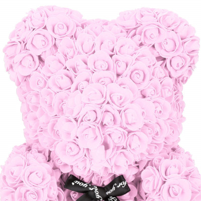 Medvídek z růží 40 cm, růžový SPRINGOS ROSE BEAR