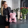 Medvídek z růží 40 cm, růžový SPRINGOS ROSE BEAR