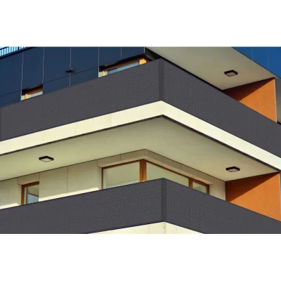 Balkonová zástěna 1x6 m, tmavě šedá SPRINGOS BALCONY