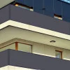 Balkonová zástěna 1x6 m, tmavě šedá SPRINGOS BALCONY