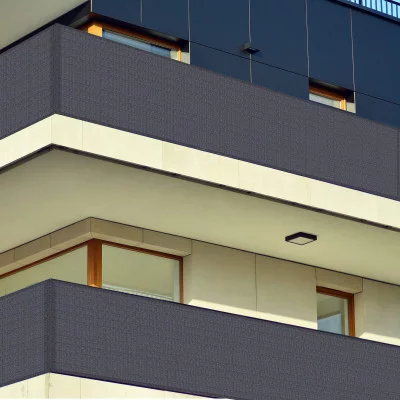 Balkonová zástěna 1x6 m, tmavě šedá SPRINGOS BALCONY