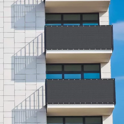 Balkonová zástěna 1x6 m, tmavě šedá SPRINGOS BALCONY