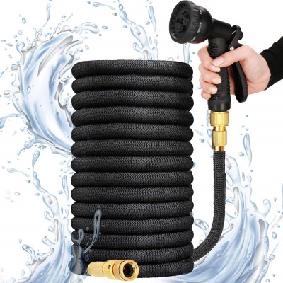 Zahradní hadice flexibilní 30 m, černá SPRINGOS MAGIC-HOSE