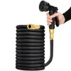 Zahradní hadice flexibilní 30 m, černá SPRINGOS MAGIC-HOSE