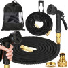 Zahradní hadice flexibilní 30 m, černá SPRINGOS MAGIC-HOSE