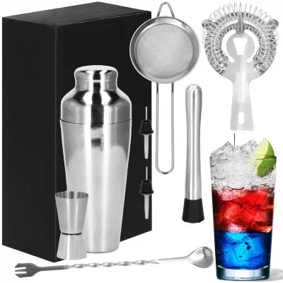 Barmanská sada 8 dílů, nerezová SPRINGOS AMBASADOR
