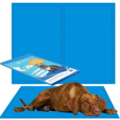 Chladící podložka pro psa 40x30 cm, modrá SPRINGOS CHILL