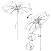 Zahradní slunečník 160 cm, meloun SPRINGOS VIVA BU0020