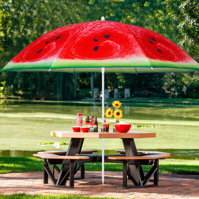 Zahradní slunečník 160 cm, meloun SPRINGOS VIVA BU0020