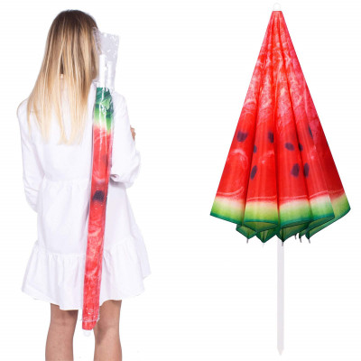 Zahradní slunečník 160 cm, meloun SPRINGOS VIVA BU0020