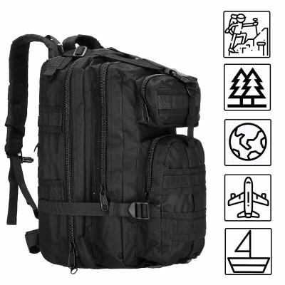 Turistický batoh 35l, černý SPRINGOS MARINER