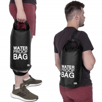 Nepromokavý vak 10l SPRINGOS WATER PROOF BAG černý