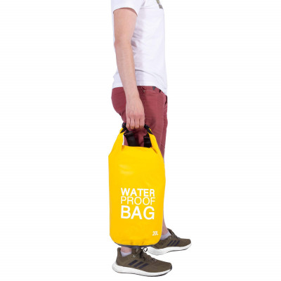 Nepromokavý vak 20l SPRINGOS WATER PROOF BAG žlutý