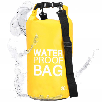 Nepromokavý vak 20l SPRINGOS WATER PROOF BAG žlutý