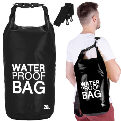 Nepromokavý vak 20l SPRINGOS WATER PROOF BAG černý