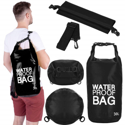 Nepromokavý vak 30l SPRINGOS WATER PROOF BAG černý