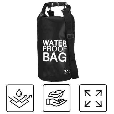 Nepromokavý vak 30l SPRINGOS WATER PROOF BAG černý