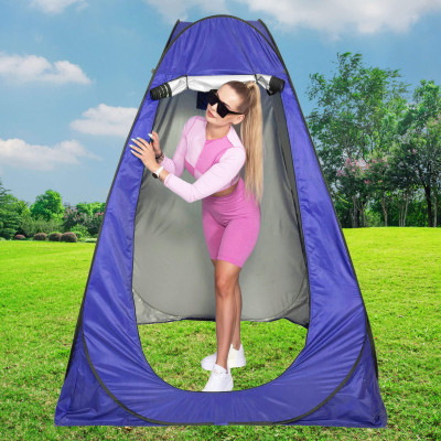 Plážový pop up stan 150x150x190 cm, modrý SPRINGOS PULA