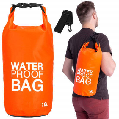 Nepromokavý vak 10l SPRINGOS WATER PROOF BAG oranžový