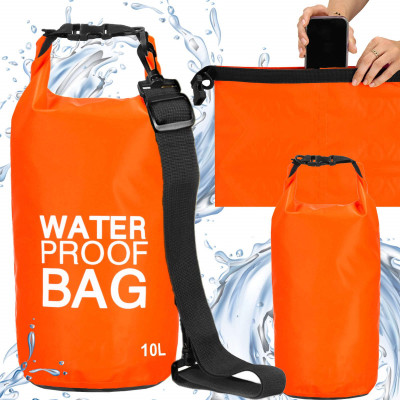 Nepromokavý vak 10l SPRINGOS WATER PROOF BAG oranžový