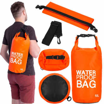 Nepromokavý vak 10l SPRINGOS WATER PROOF BAG oranžový