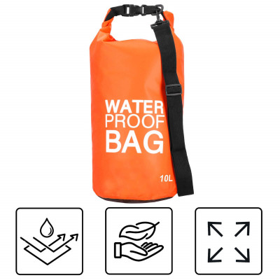 Nepromokavý vak 10l SPRINGOS WATER PROOF BAG oranžový