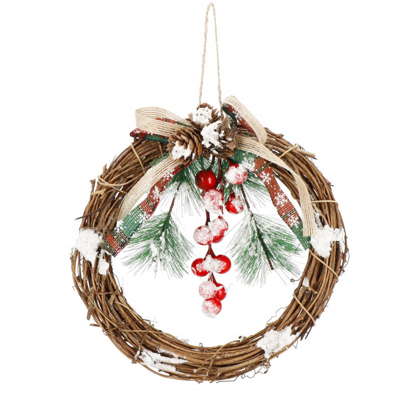 Adventní věnec s mašlí 20 cm Adventní věnec s mašlí 20 cm