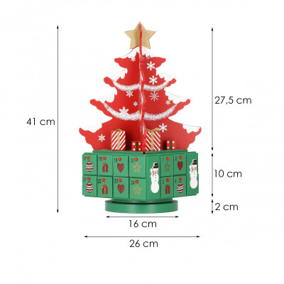 Adventní kalendář Stromeček s přihrádkami