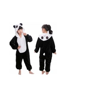 Pyžamo Kigurumi Panda černo-bílé, vel. 120-130 cm SPRINGOS