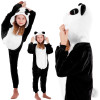 Pyžamo Kigurumi Panda černo-bílé, vel. 120-130 cm SPRINGOS