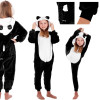 Pyžamo Kigurumi Panda černo-bílé, vel. 120-130 cm SPRINGOS