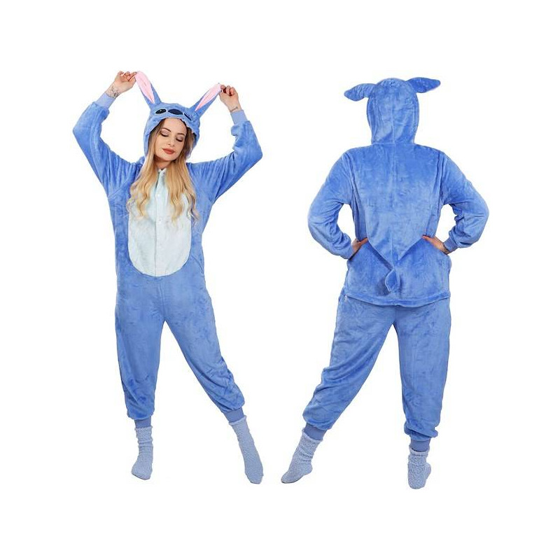 Pyžamo Kigurumi Stitch modré, vel. S SPRINGOS Pyžamo Kigurumi Stitch modré, vel. S SPRINGOS