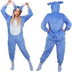 Pyžamo Kigurumi Stitch modré, vel. M SPRINGOS
