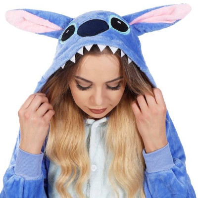 Pyžamo Kigurumi Stitch modré, vel. L SPRINGOS