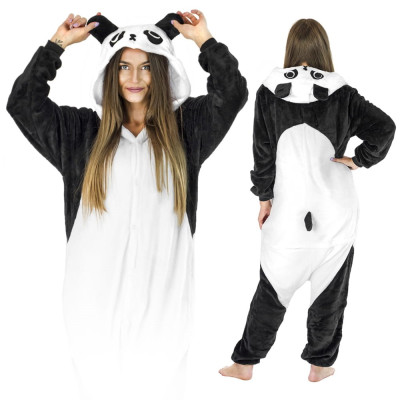 Pyžamo Kigurumi Panda černo-bílé, vel. M SPRINGOS