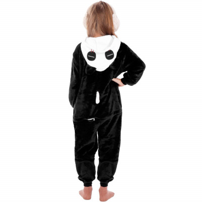 Pyžamo Kigurumi Panda černo-bílé, vel. 110-120 cm SPRINGOS