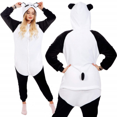 Pyžamo Kigurumi Panda černo-bílé, vel. S SPRINGOS