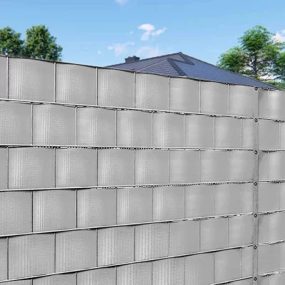 Stínící plotová páska 19cm x 35m, světle šedá SPRINGOS FN0002
