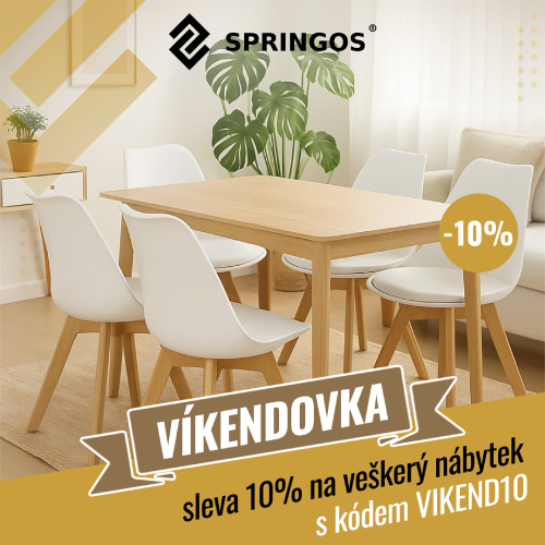 Pouze do neděle sleva 10% na vše z kategorie NÁBYTEK
