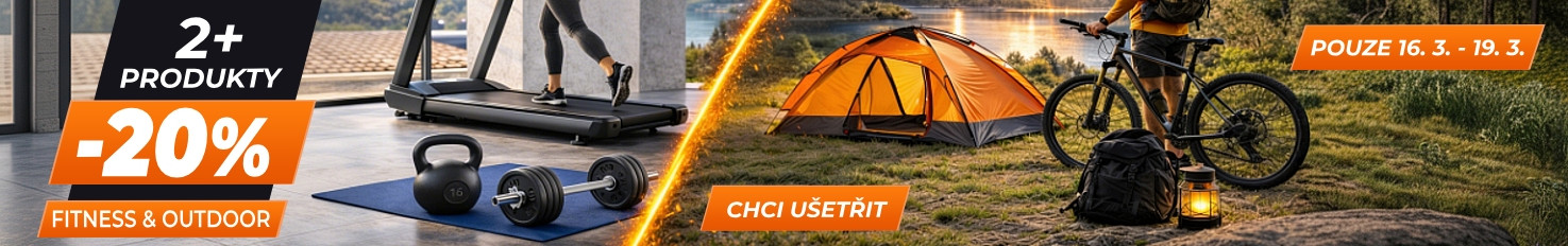 Sleva 20% na fitness a outdoor