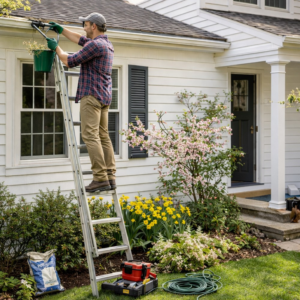 Jarní údržba domu. Krok za krokem.