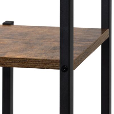 Kovový stojan na květiny 113 cm SPRINGOS GA0211 tmavě hnědý