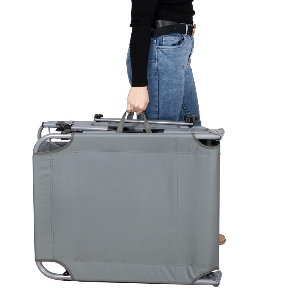 Zahradní polohovací lehátko SPRINGOS POOL šedé