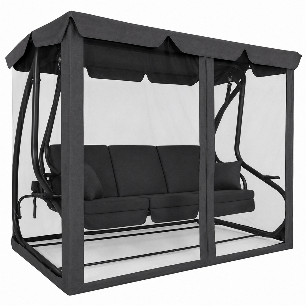 Moskytiéra pro zahradní houpačky 165x680 cm SPRINGOS GS0026M šedá