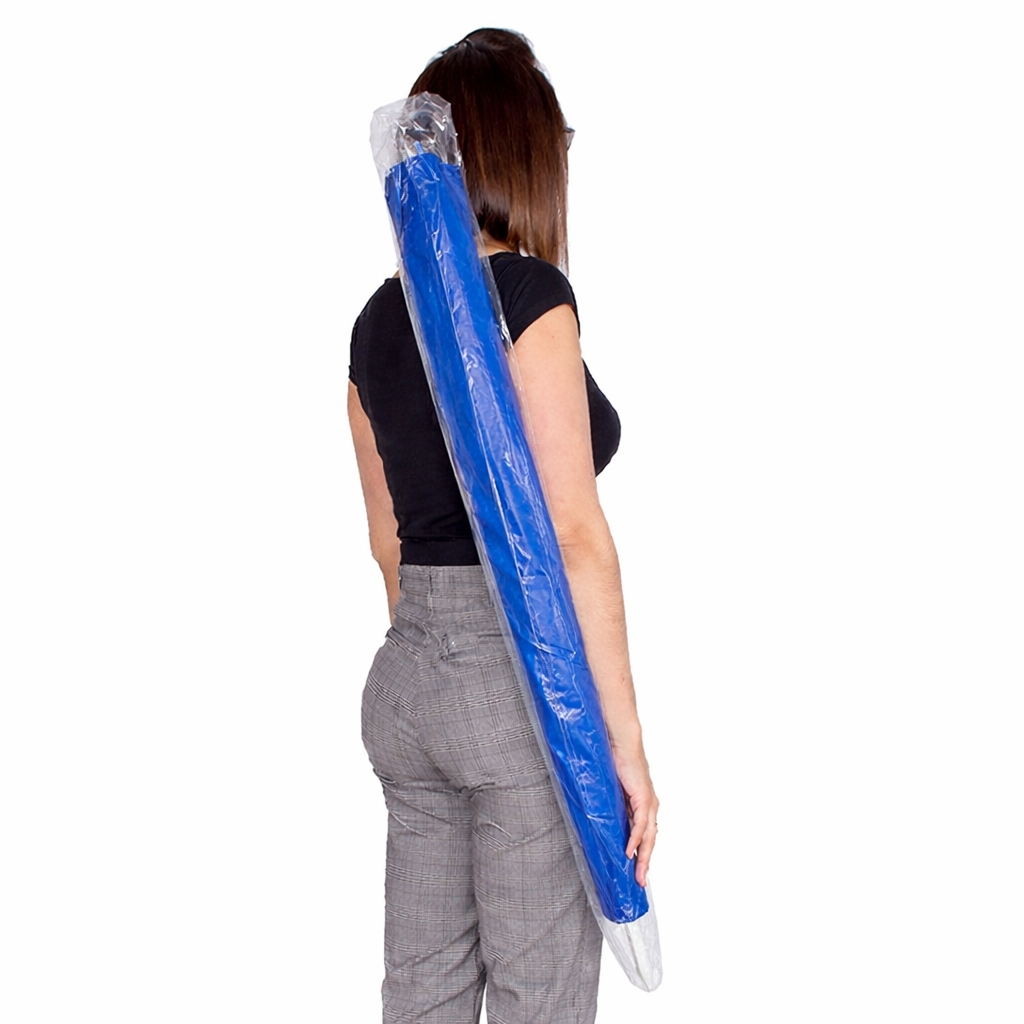 Zahradní slunečník 160 cm SPRINGOS VIVA BU0008 modro-bílý