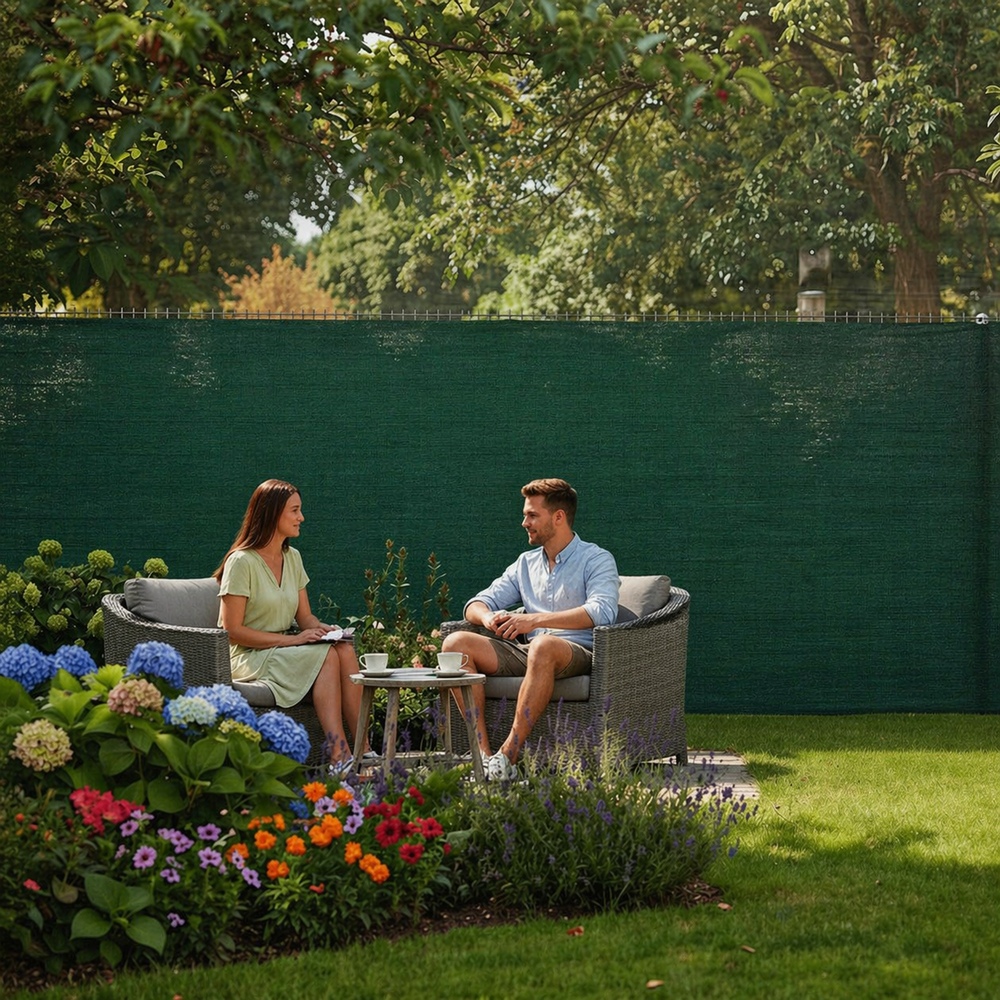 Stínící tkanina na plot 150cm x 50m 90% zastínění SPRINGOS SN0064 světle grafitová