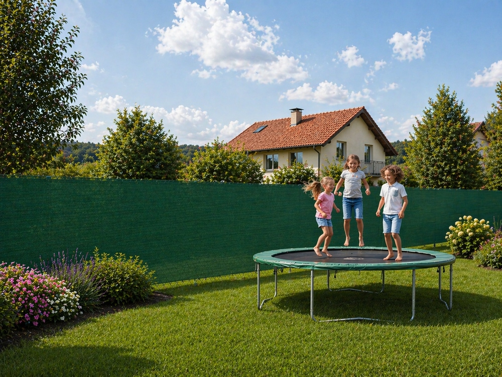 Stínící tkanina na plot 150cm x 50m 90% zastínění SPRINGOS SN0064 světle grafitová