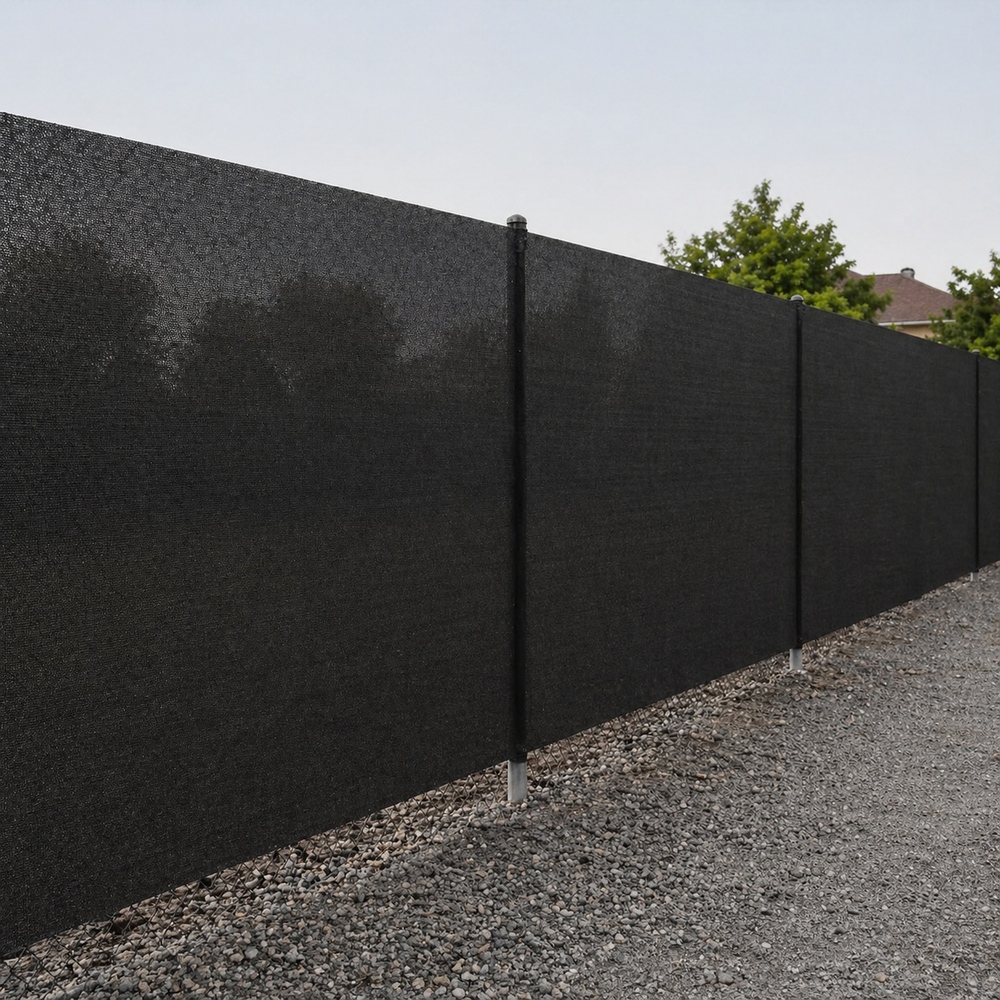 Stínící tkanina na plot 150cm x 25m 95% zastínění SPRINGOS SN0063 světle grafitová