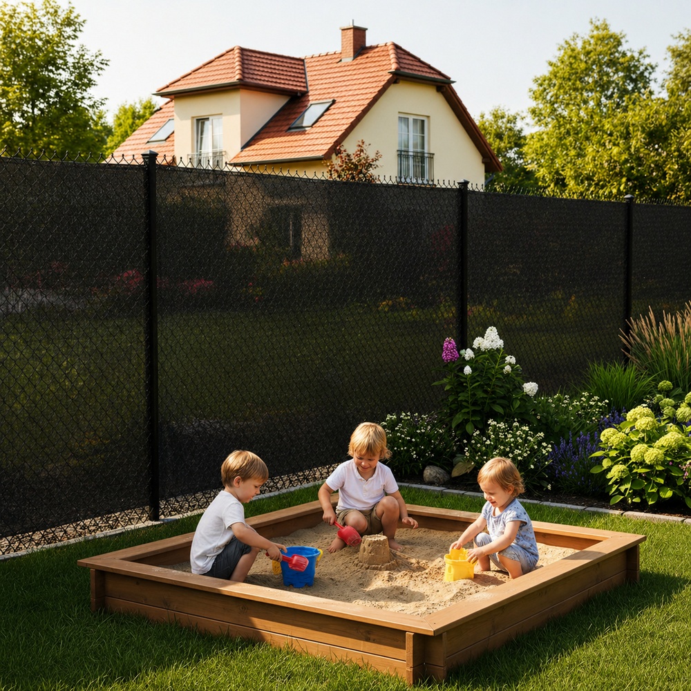 Stínící tkanina na plot 150cm x 50m 90% zastínění SPRINGOS SN0064 světle grafitová