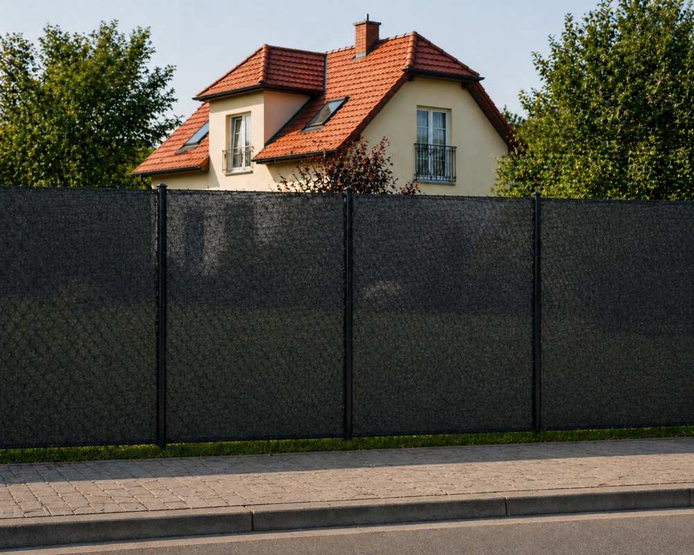 Stínící tkanina na plot 150cm x 50m 90% zastínění SPRINGOS SN0064 světle grafitová